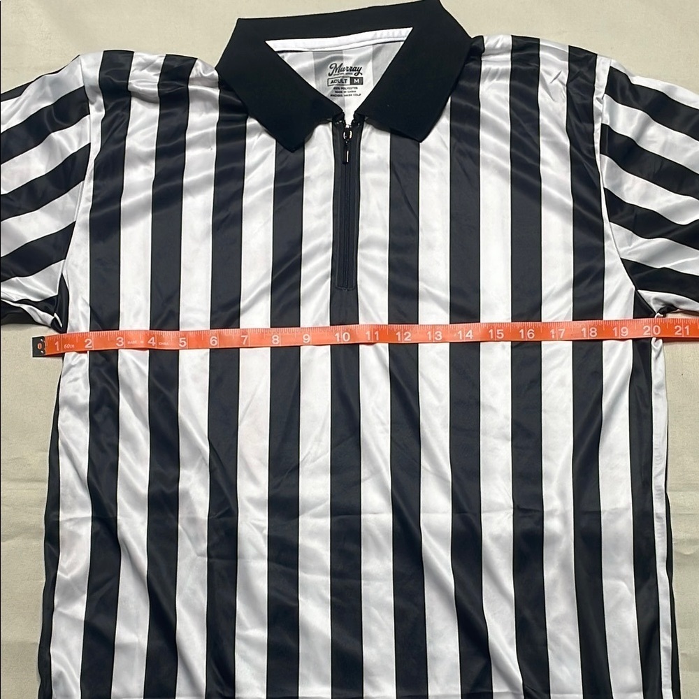 MUSSAY Black & White Stripped Referee Shirt - Picture 4 of 5